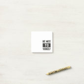 Sei nett zu dir selbst post-it klebezettel (Auf Schreibtisch)