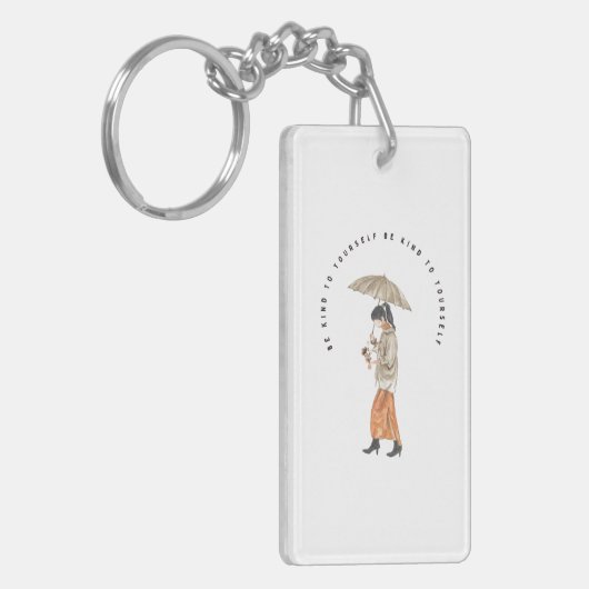 Sei nett zu dir selbst schlüsselanhänger (Vorderseite links)