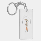 Sei nett zu dir selbst schlüsselanhänger (Vorderseite links)