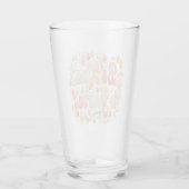 Sei nett zu dir selbst – Weibliche Selbstfürsorge Glas (Rückseite)