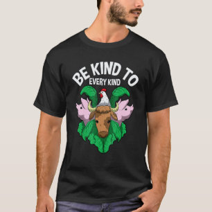 Sei nett zu jeder Art lustiger Veganer Vegetarier T-Shirt