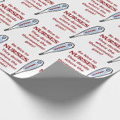 Sei nett zu Krankenpflegern Geschenkpapier (Ecke)