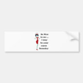 Sei nett zu mir autoaufkleber (Vorne)