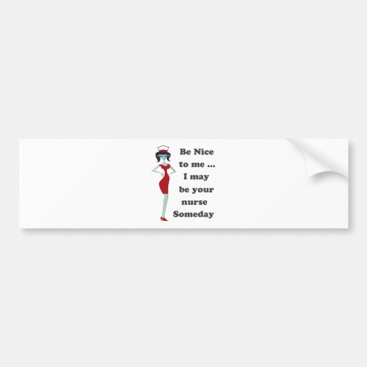 Sei nett zu mir autoaufkleber (Vorne)