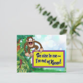 Sei nett zu mir - ich bin aus Xanax! Postkarte (Stehend Vorderseite)