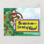 Sei nett zu mir - ich bin außer Valium! Postkarte (Vorderseite)