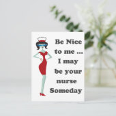 Sei nett zu mir postkarte (Stehend Vorderseite)