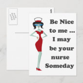 Sei nett zu mir postkarte (Vorne/Hinten)