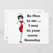 Sei nett zu mir postkarte (Vorne/Hinten)