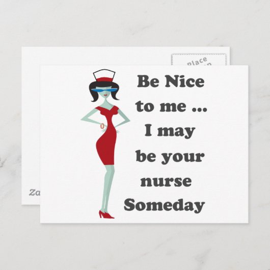 Sei nett zu mir postkarte (Vorne/Hinten)