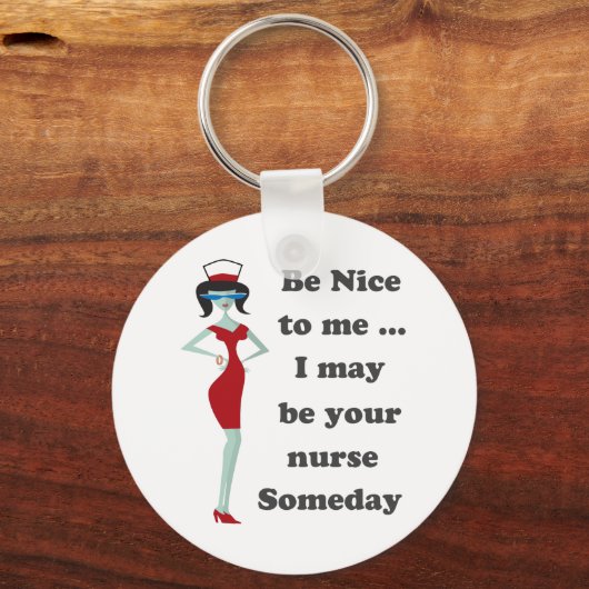 Sei nett zu mir schlüsselanhänger (Vorderseite)