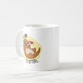 Sei nett zu Otters Funny Otter Puff Kaffeetasse (Vorderseite Links)