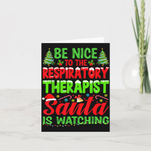 Sei nett zum Atemtherapeuten RT-Therapie Christ Karte