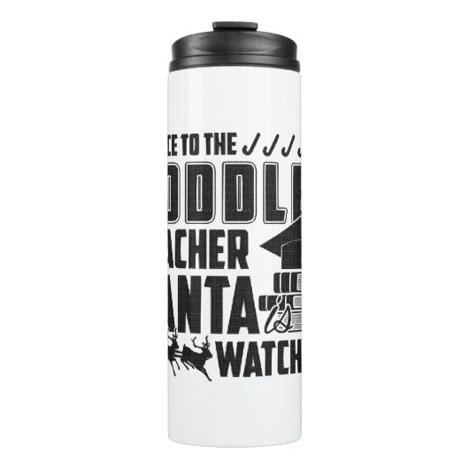 Sei nett zum Kleinkind-Teacher-Hemd Thermosbecher (Vorderseite)