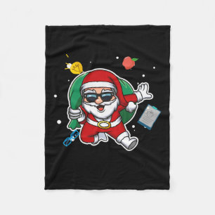 Sei nett zum Lehrer. Der Weihnachtsmann sieht zu! Fleecedecke