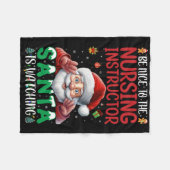 Sei nett zum Pflegelehrer. Der Weihnachtsmann beob Fleecedecke (Vorderseite (Horizontal))