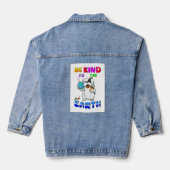 Sei nett zur Erde Jeansjacke (Rückseite)