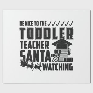 Sei nett zur Erzieherin Shirt Geschenkpapier
