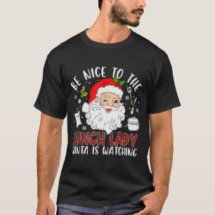 Sei nett zur Mensalistin, Santa beobachtet Rot kar T-Shirt