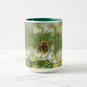 Sei nette Biene auf Blume Tasse Cup (Zentrum)