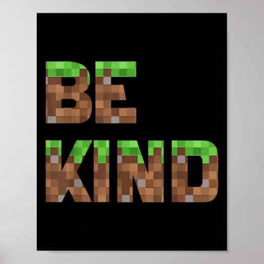 Sei nette Jungs Teens Kinder Pixel Video Game Kind Poster (Vorne)