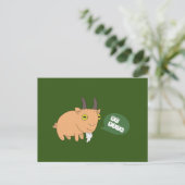 Sei nette Ziege! Postkarte (Stehend Vorderseite)