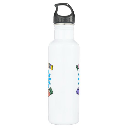 Sei netter Mensch Edelstahlflasche (Rückseite)