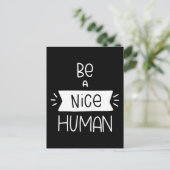 Sei netter Mensch Postkarte (Stehend Vorderseite)