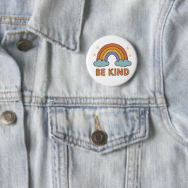 Sei netter Regenbogen - farbenfrohe Auswahl Button