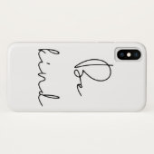 Sei netter schwarzer Schriftart Case-Mate iPhone Hülle (Rückseite (Horizontal))