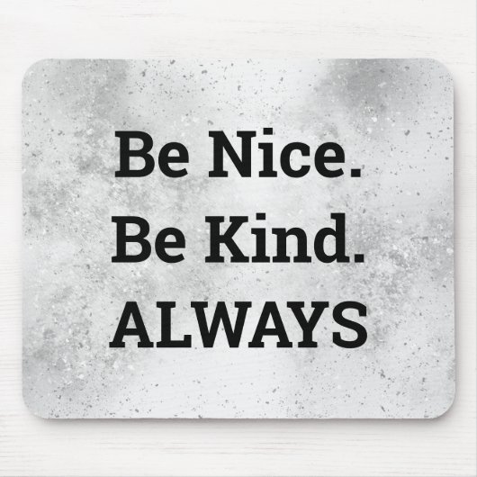 Sei netter Text über Textur Mousepad (Vorne)