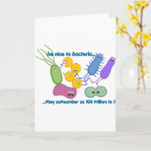 Sei netter zu Bakterien Karte (Gelbe Blume)