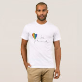 Sei nettes T-Shirt, Güte, Liebe, Regenbogen, T - S T-Shirt (Vorne ganz)
