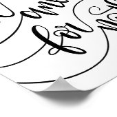 Sei neugierig auf nichts - Christliche Buchstaben Poster (Ecke)