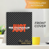 "Sei neugierig" Motivierend Inspirierend Geschäft Notizblock