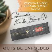 "Sei neugierig" Motivierend Unternehmensberater Terminkarte