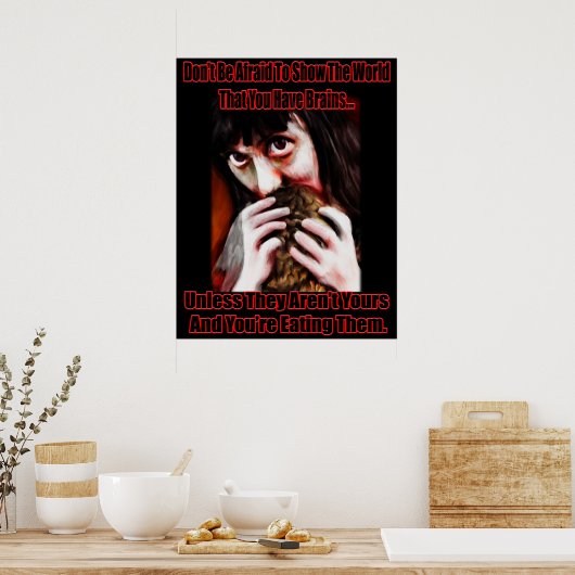 Sei nicht ängstlich poster (Küche)