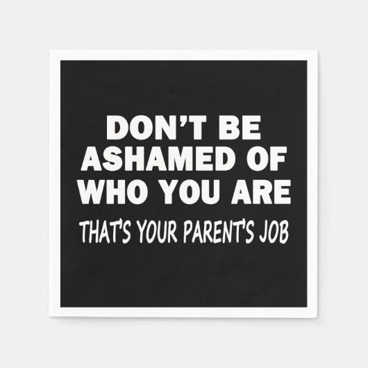 Sei nicht beschämt serviette (Vorderseite)