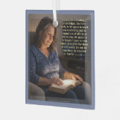 Sei nicht beunruhigt ornament aus glas (Vorderseite links)