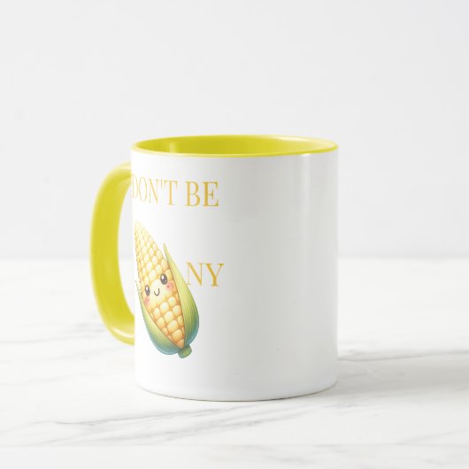 Sei nicht Corny Tasse (Vorderseite Links)