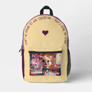 Sei nicht davor... bedruckter rucksack