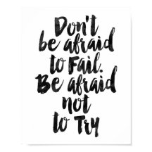 Sei nicht davor, Versagen! Achten Sie darauf, nich