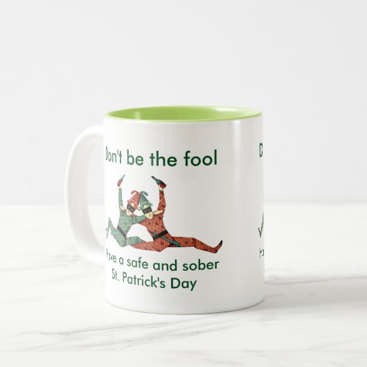 Sei nicht dumm zweifarbige tasse (Vorderseite Links)