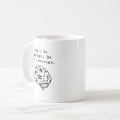 Sei nicht durchschnittlich, sei überdurchschnittli kaffeetasse (Vorderseite Links)
