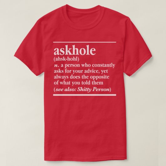 Sei nicht ein Schlupfloch T-Shirt (Design vorne)