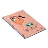 Sei nicht faul - Funny Sloth Notizblock (Rechte Seite)