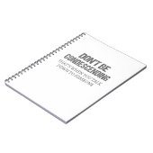 Sei nicht herablassend notizblock (Linke Seite)