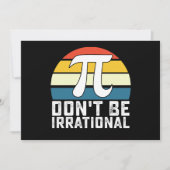 Sei nicht irrationale Pi-Day-Mathematik Einladung (Vorderseite)