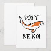 Sei nicht Koi Dankeskarte (Vorne/Hinten)