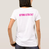 Sei nicht langweilig: Damen T-Shirt (Rückseite)